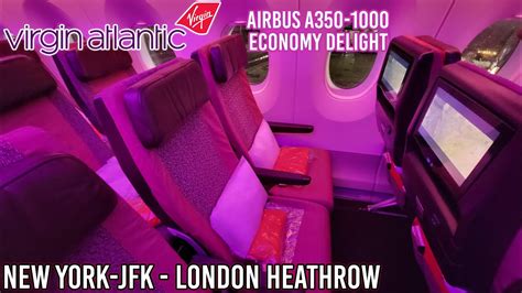 I flew on Virgin Atlantic from New York to London in economy for .